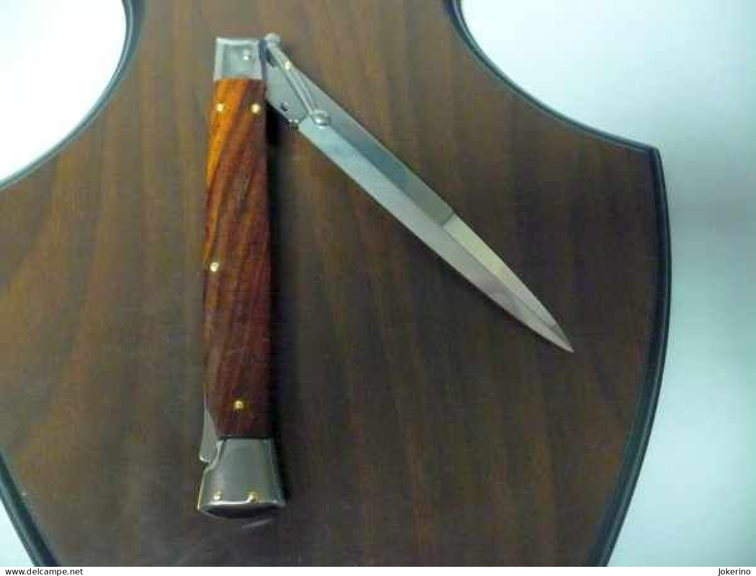 SWINGUARD-Frank Beltrame -italian stiletto- 28cm - impugnatura di legno di cocobolo - modello FB 550/83B - 3