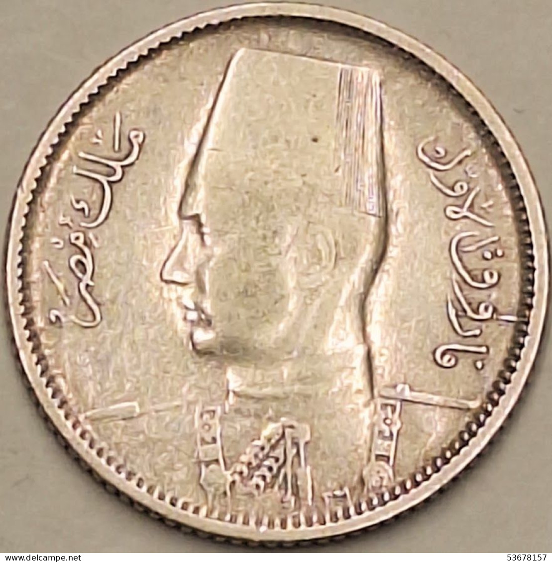 Egypt - 2 Piastres AH1356-1937, KM# 365, Silver (#3840) - Egypt