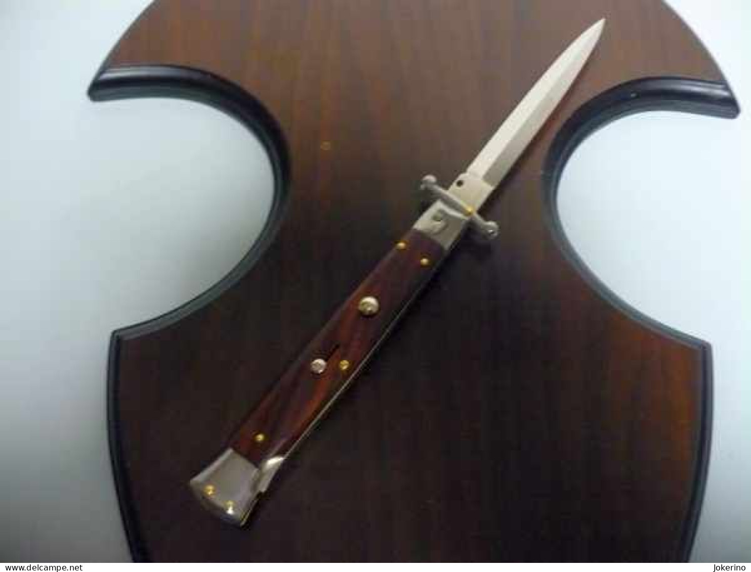 SWINGUARD-Frank Beltrame -italian Stiletto- 28cm - Impugnatura Di Legno Di Cocobolo, Lama Dagger- Modello FB 550/83D - 1 - Armes Blanches