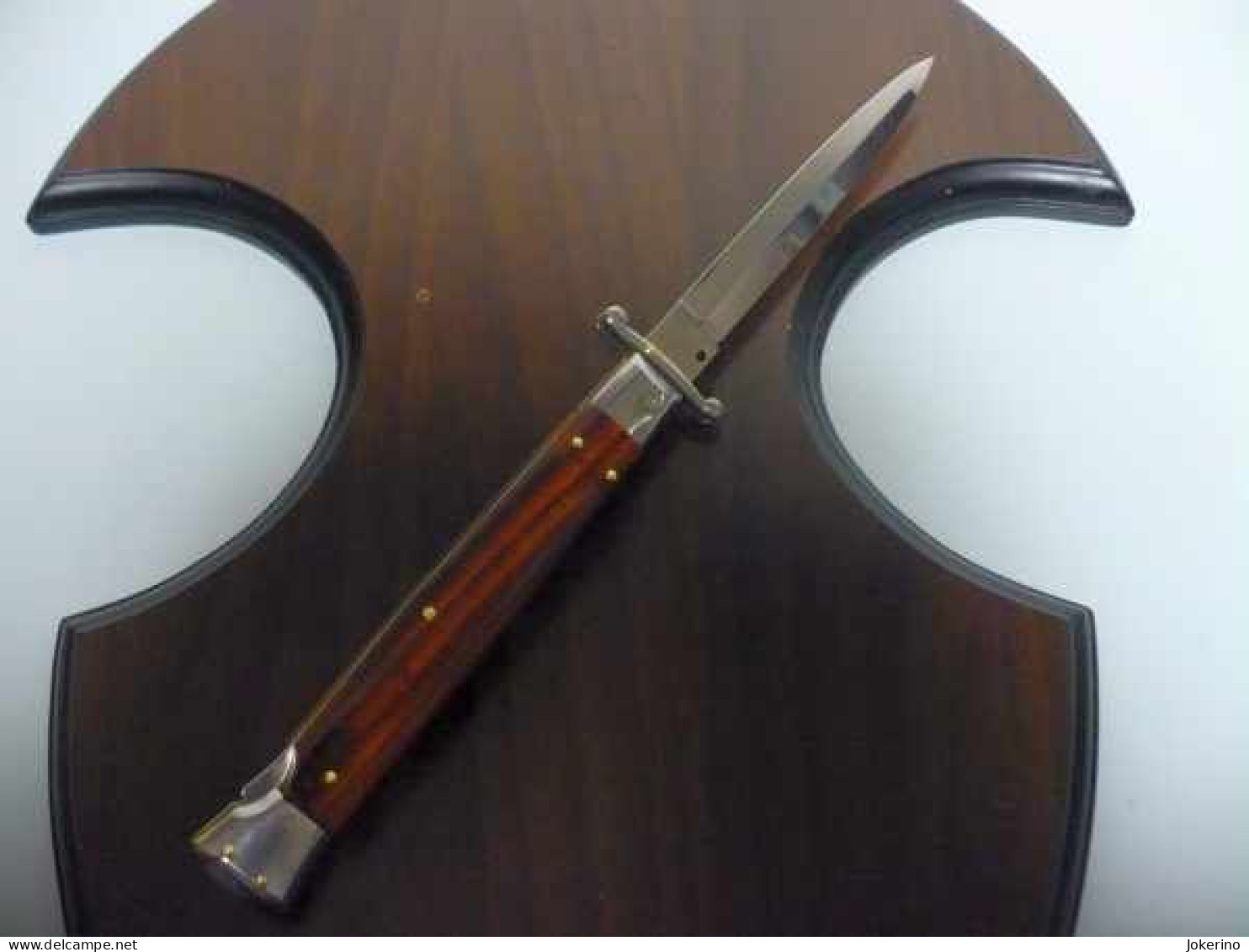 SWINGUARD-Frank Beltrame -italian stiletto- 28cm - impugnatura di legno di cocobolo, lama dagger- modello FB 550/83D - 1