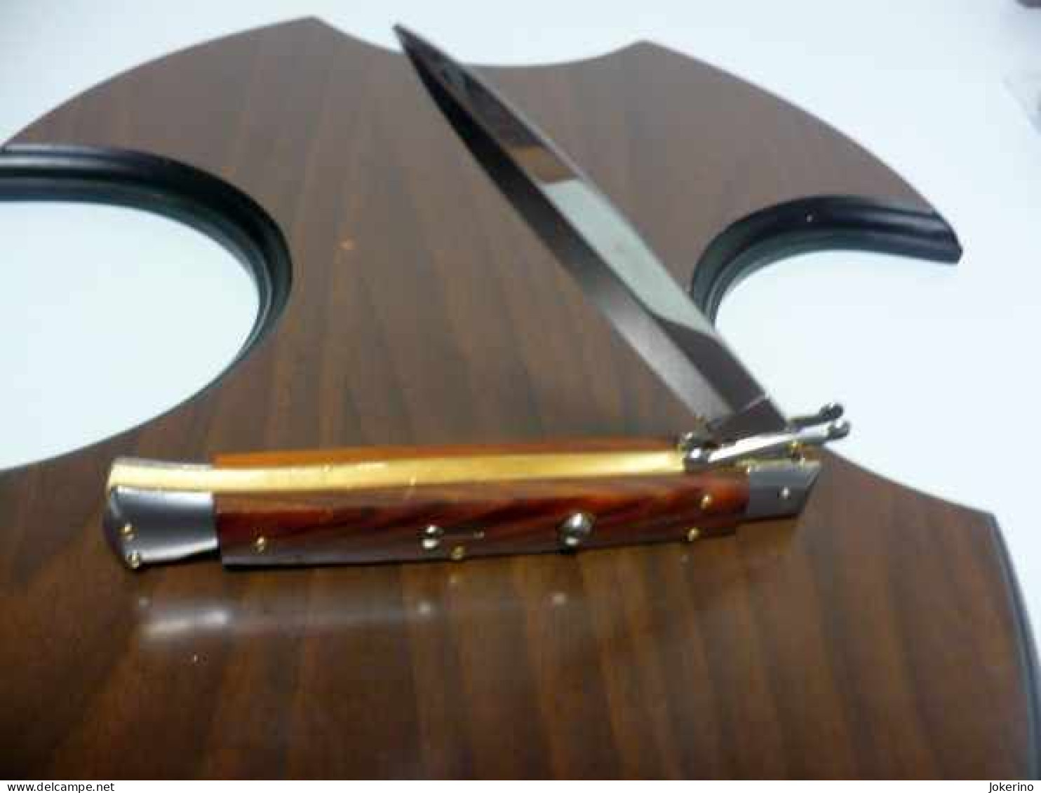 SWINGUARD-Frank Beltrame -italian stiletto- 28cm - impugnatura di legno di cocobolo, lama dagger- modello FB 550/83D - 1