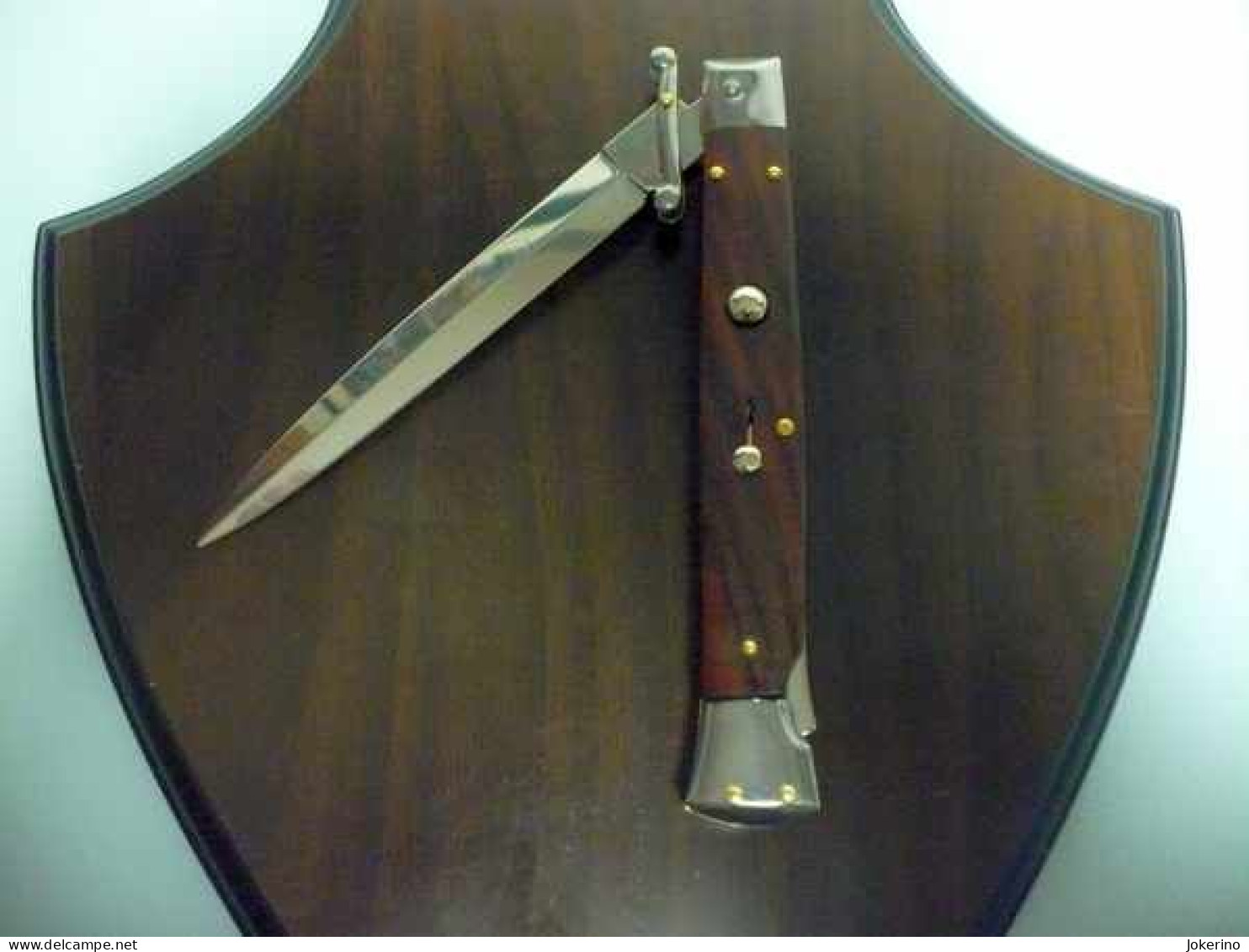 SWINGUARD-Frank Beltrame -italian stiletto- 28cm - impugnatura di legno di cocobolo, lama dagger- modello FB 550/83D - 1