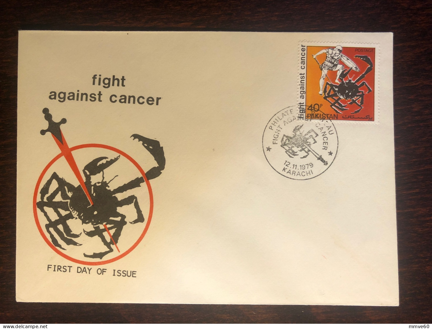 PAKISTAN FDC COVER 1979 YEAR CANCER ONCOLOGY HEALTH MEDICINE STAMPS - Pakistan