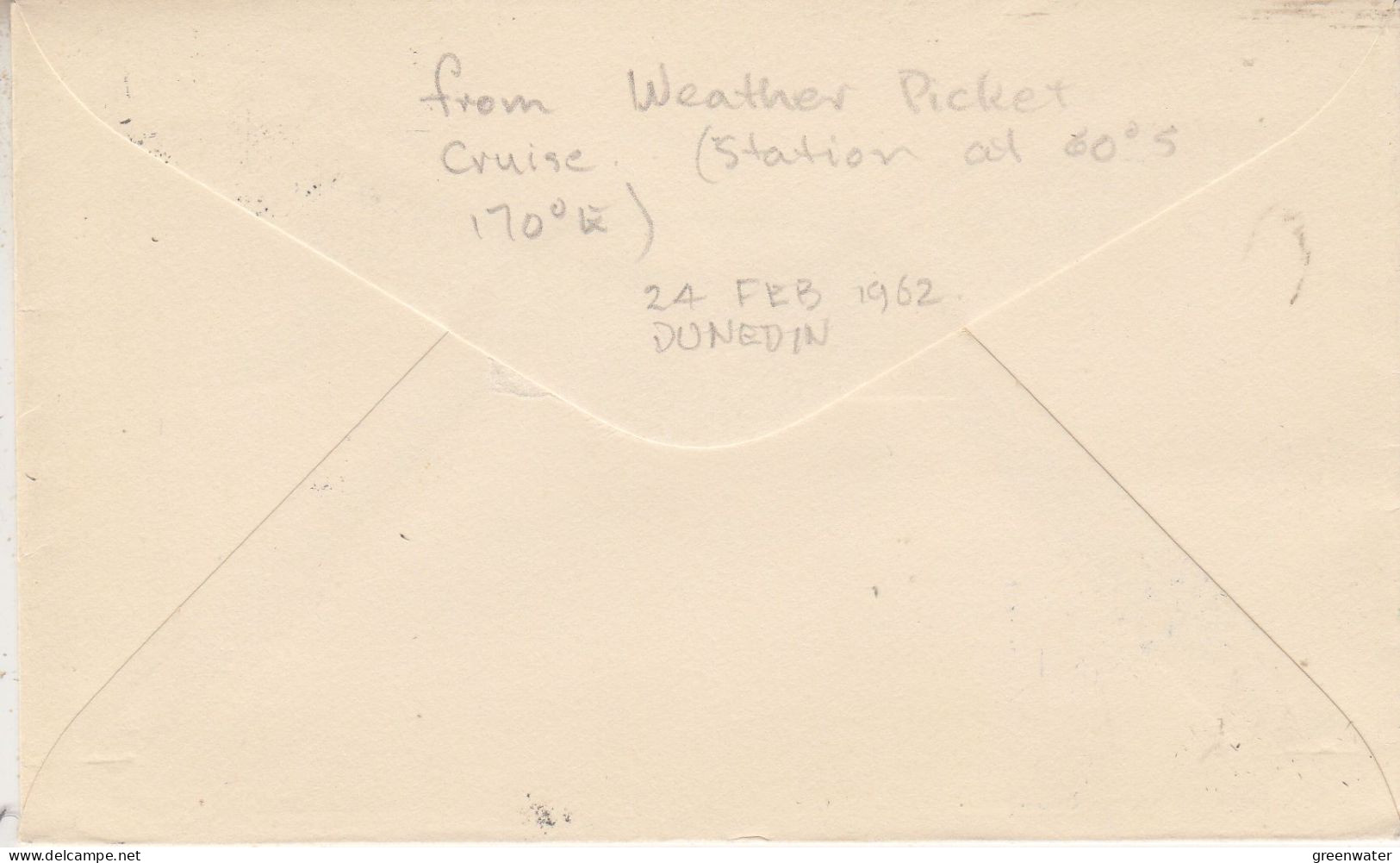 Ross Dependency HMNZS Rotoiti Signature  Ca Donedin 24 FEB 1962 (SR179) - Polar Ships & Icebreakers