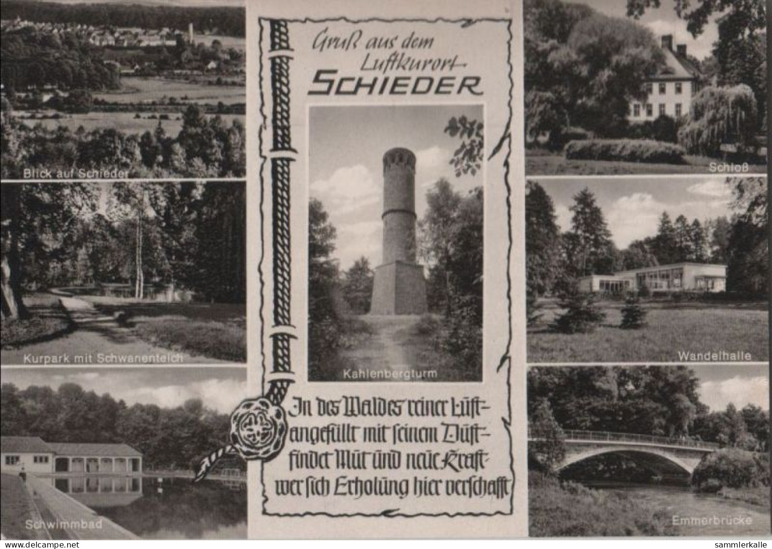 43284 - Schieder-Schwalenberg - U.a. Kurpark Schieder - 1970 - Detmold