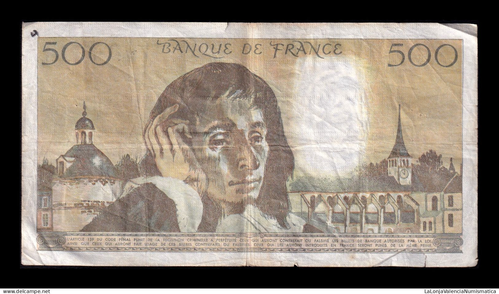 Francia France 500 Francs Pascal 1983 Pick 156e Bc F - 500 F 1968-1993 ''Pascal''