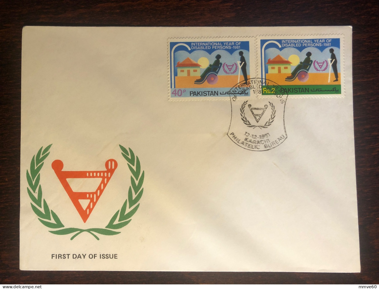 PAKISTAN FDC COVER 1981 YEAR DISABLED PEOPLE HEALTH MEDICINE STAMPS - Pakistan