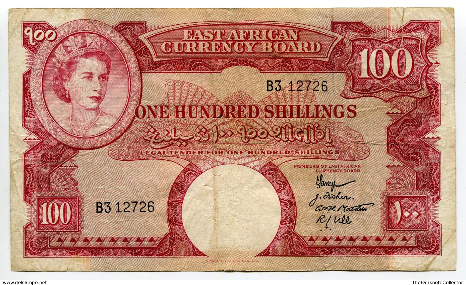 East Africa 100 Shillings ND 1958-60 QEII P-40 Very Fine *SCARCE* - Other - Africa