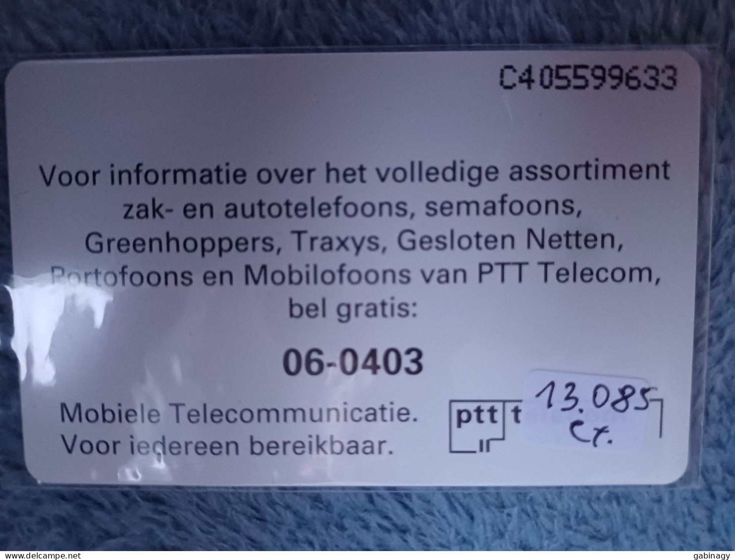 NETHERLANDS - CKD022 - Mobile Communication - TELEPHONE - 13.085EX. - Privadas