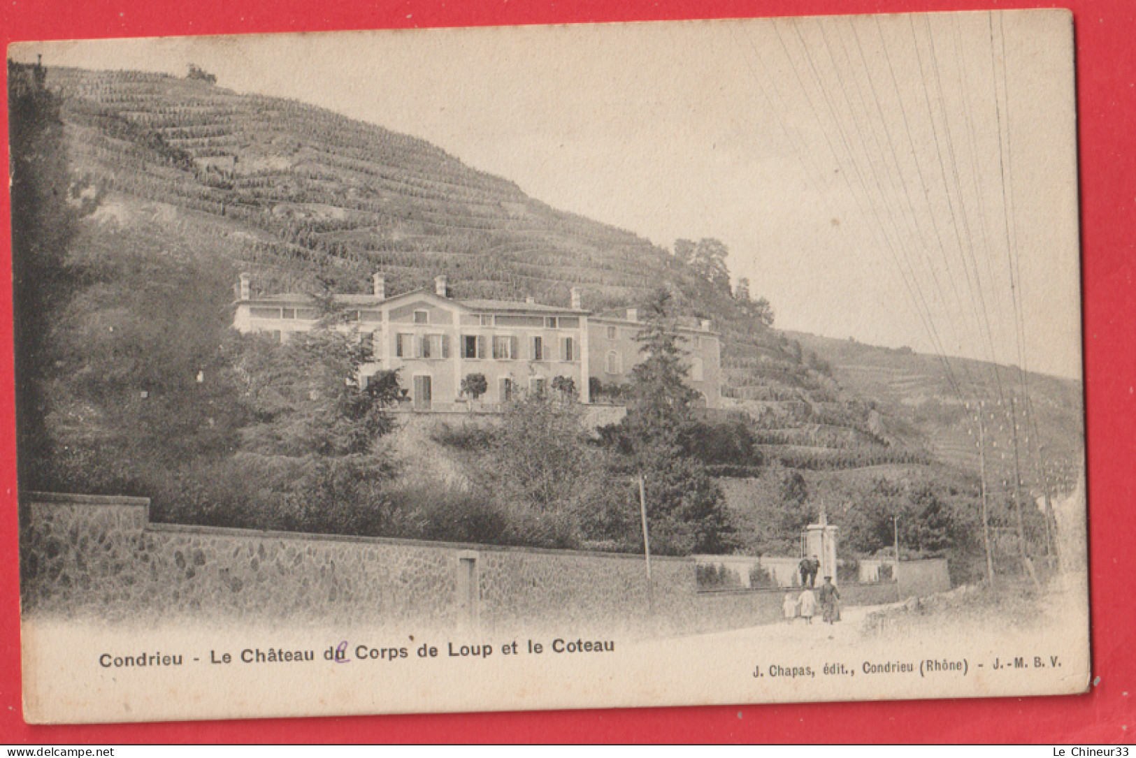69 - CONDRIEU---Le Chateau Du Corps De Loup Et Coteau - Condrieu