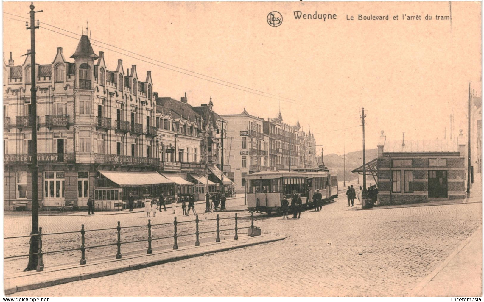 CPA Carte Postale  Belgique Wenduyne Boulevard Et Arrêt Du Tram  VM78754ok - Wenduine