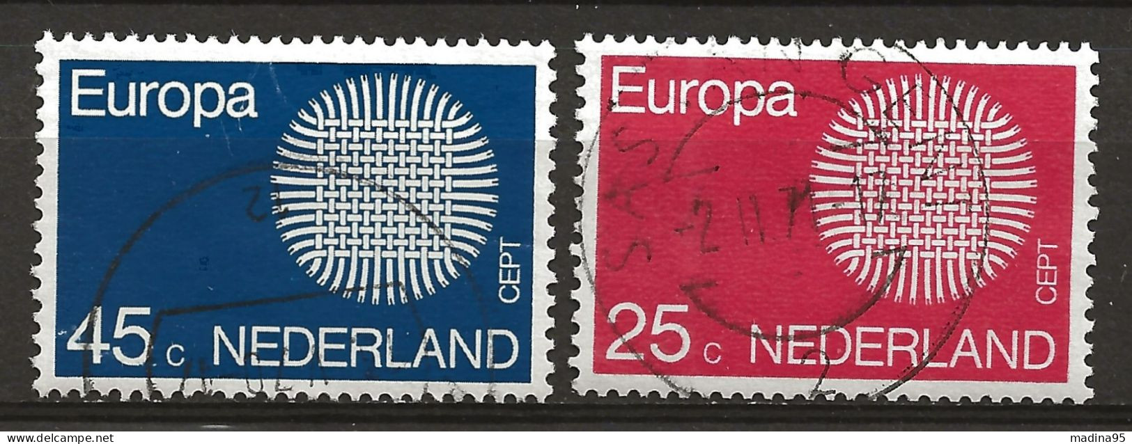 PAYS-BAS: Obl., YT N° 914 Et 915, Europa., TB - Gebraucht