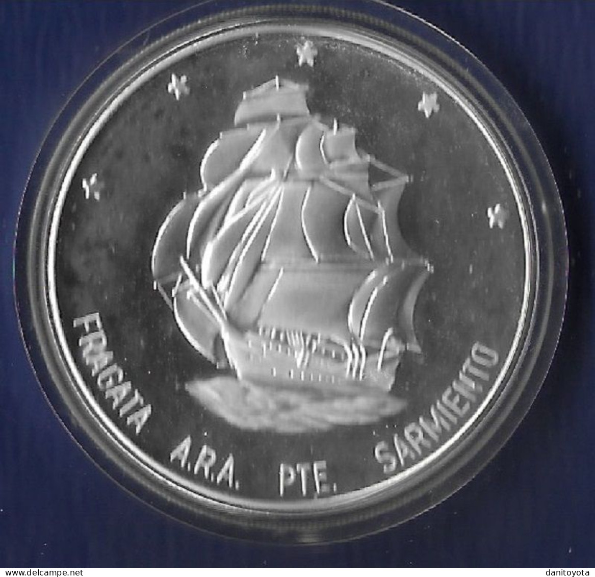 ARGENTINA AÑO 2002 25 PESOS PLATA " FRAGATA PRESIDENTE SARMIENTO" PESO 27,1 GR - Argentina