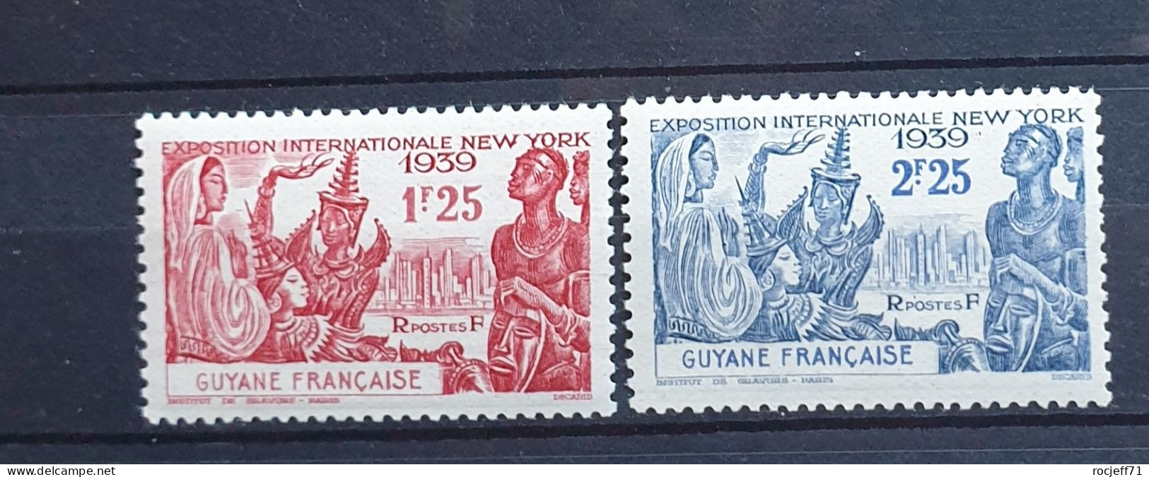 03 - 24 - Guyane N° 150 - 151 - Exposition De New York - Neufs