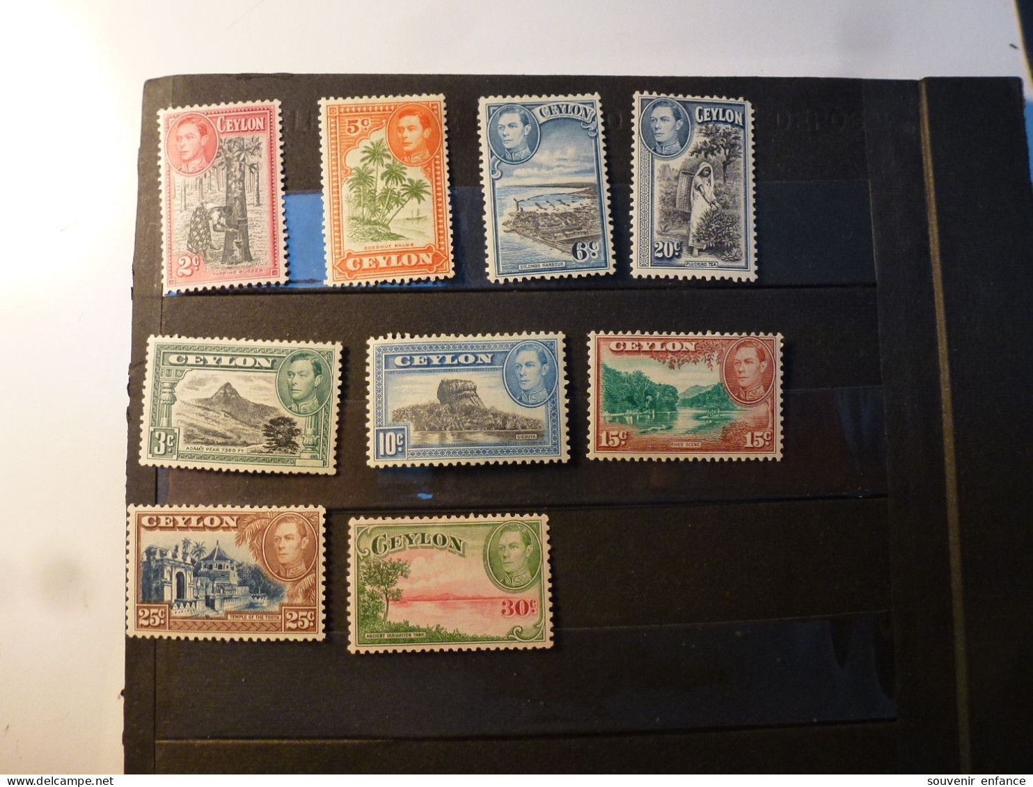 Lot De Timbres Ceylan 1903 1912 1928 1950 - Ceylon (...-1947)