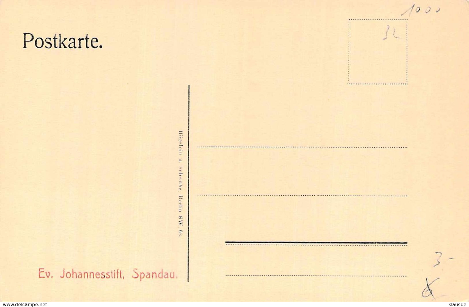 Spandau - Ev.Johannesstift - Saal Des Brüderhauses Tabor - Spandau