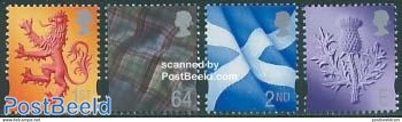 Great Britain 1999 Scotland 4v, Mint NH, History - Various - Flags - Textiles - Unused Stamps