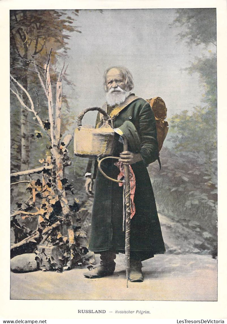 Russie - Photogravure  Par Gillot - Dim:17/24 Cm - Scènes De Russie - Russischer Pilgrim - Other & Unclassified