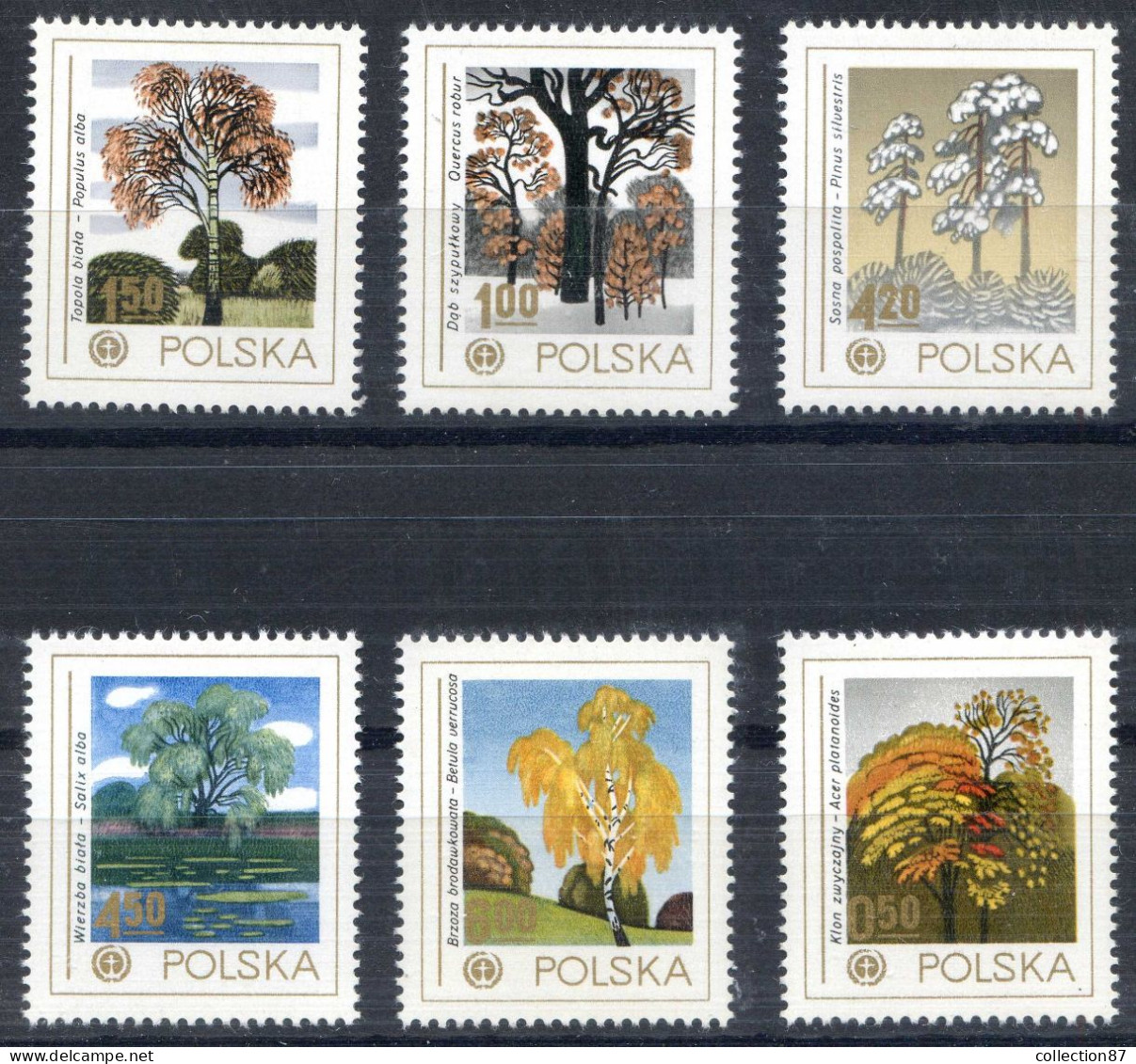 REF 002 > ARBRES < Yv N° 2394 à 2399 * * POLSKA < Neuf Luxe - MNH * * > ARBRE -- TREE  POLOGNE - Trees