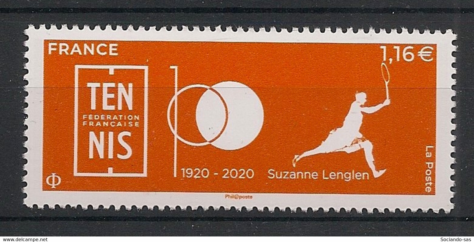 FRANCE - 2020 - N°YT. 5438 - Suzanne Lenglen - Neuf Luxe ** / MNH / Postfrisch - Tenis