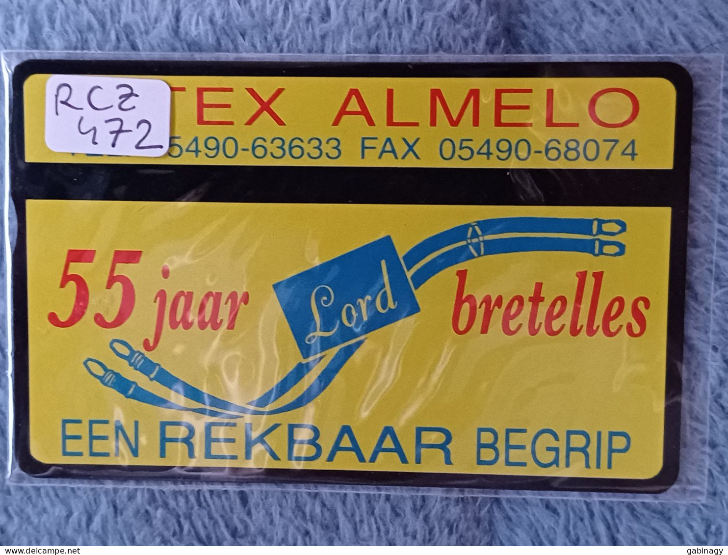 NETHERLANDS - RCZ472 - Eltex Almelo 55 Jaar Lord Bretelles - 1.030EX. - Privé