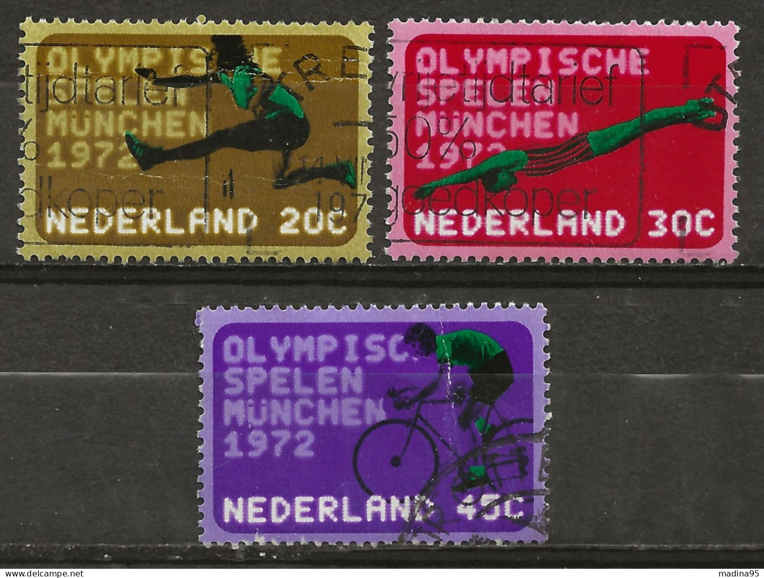 PAYS-BAS: Obl., YT N° 960 à 962, Série, TB - Used Stamps