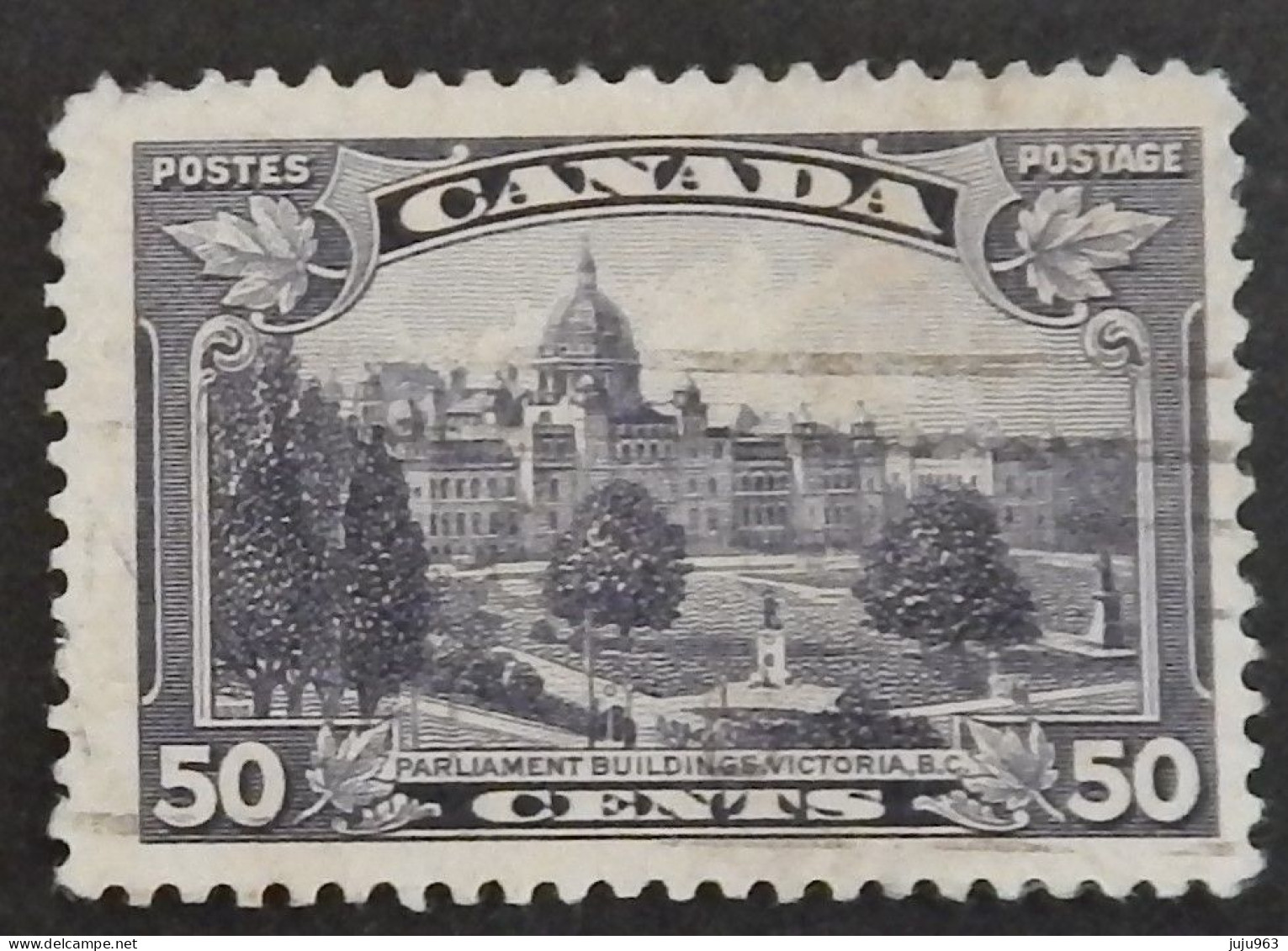 CANADA YT 188 OBLITÉRÉ "LE PARLEMENT A VICTORIA" ANNÉE 1935 - Oblitérés