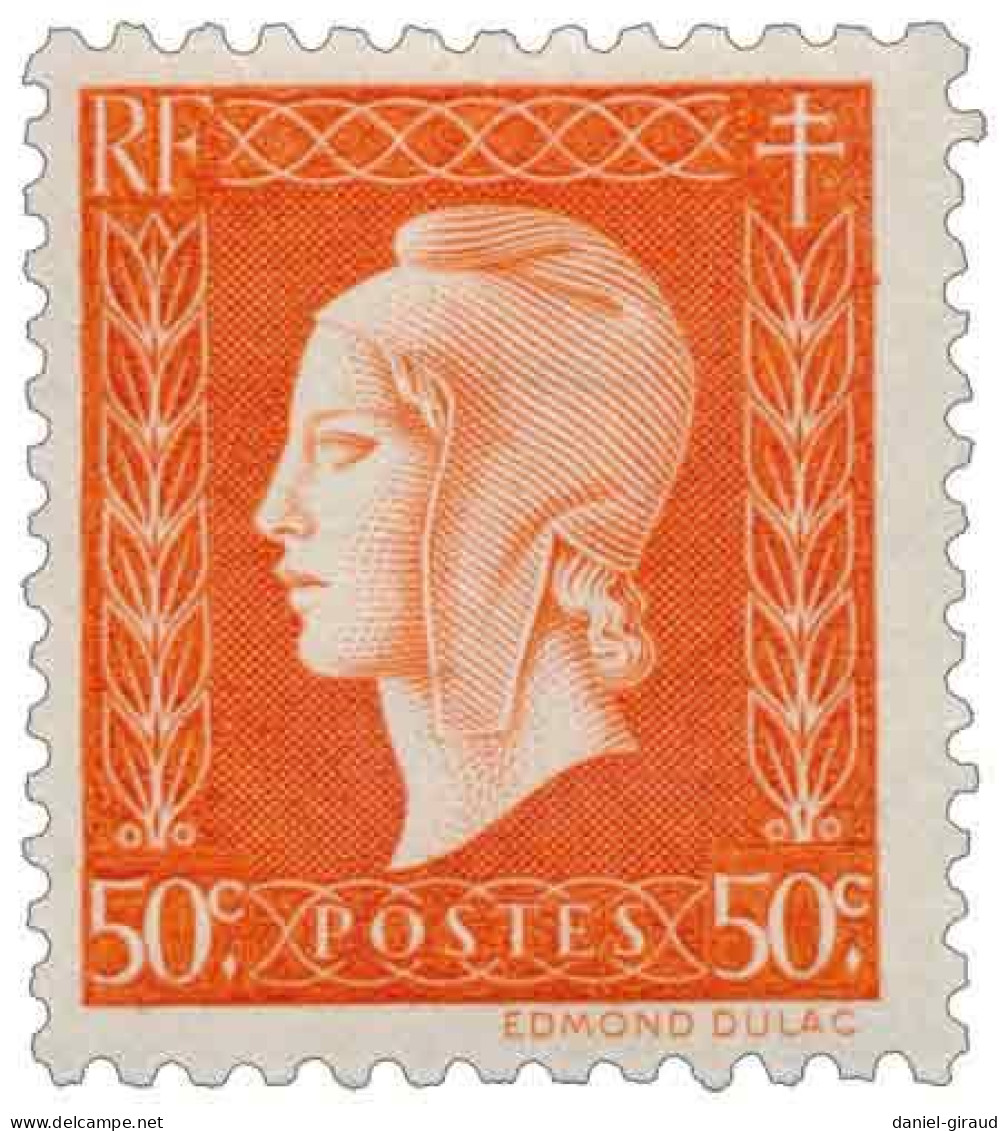 France 1944-1945 N°YT 684-685-686-691 MNH** Marianne De Dulac - 1944-45 Marianne (Dulac)