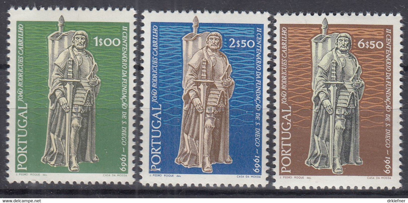 PORTUGAL  1079-1081, Postfrisch **, 200 Jahre San Diego, 1969 - Neufs