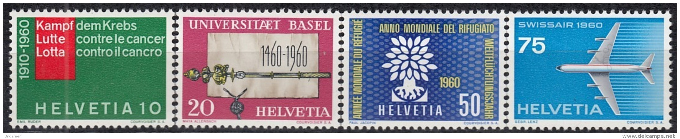 SCHWEIZ  692-695, Postfrisch **, Jahresereignisse 1960 - Ungebraucht