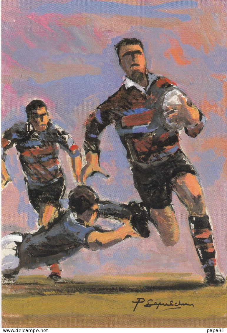 Rugby- Phase De Jeu -  Illustration De Patrice SEPULCHRE - Rugby