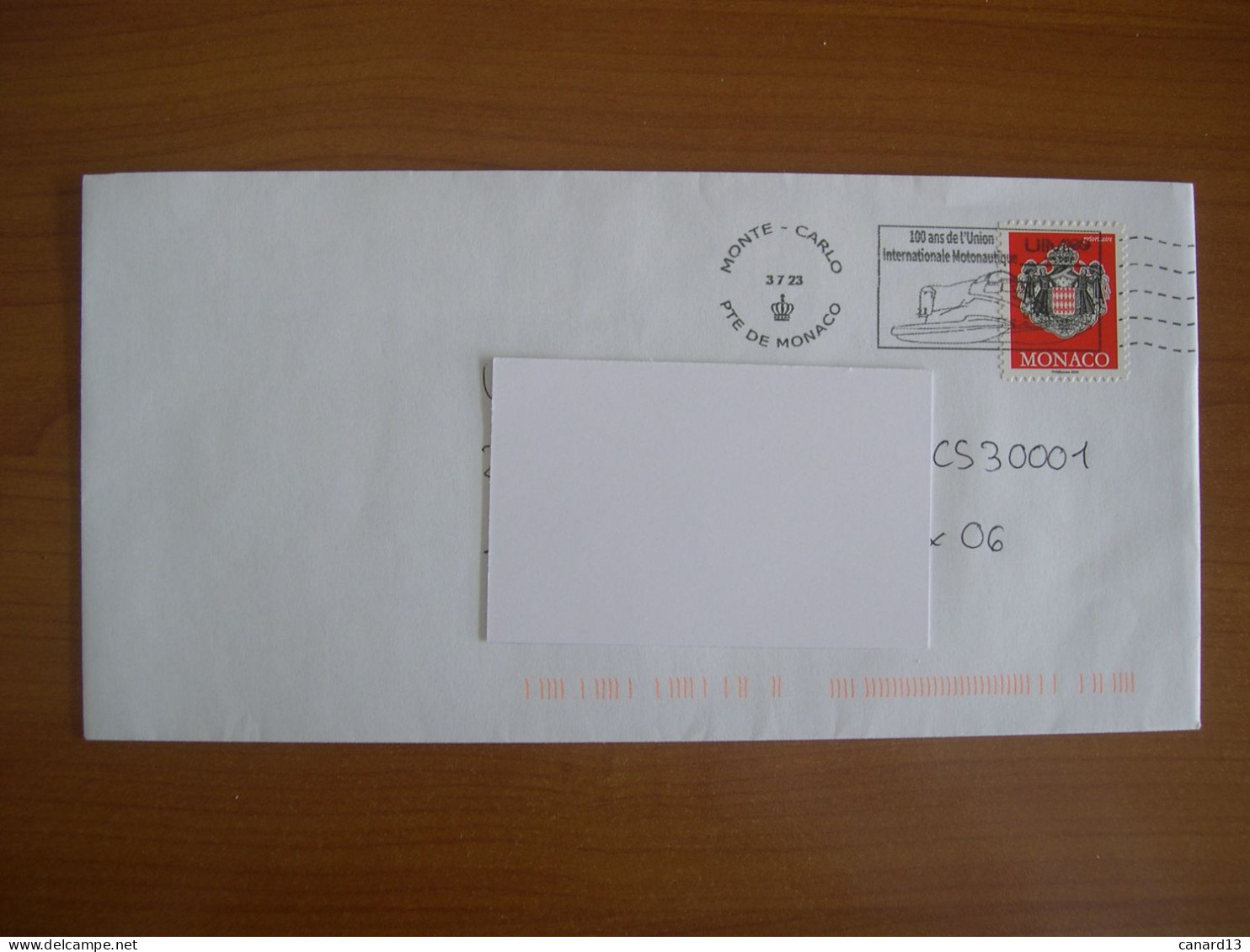 Enveloppe Avec Flamme  MONACO - Postmarks