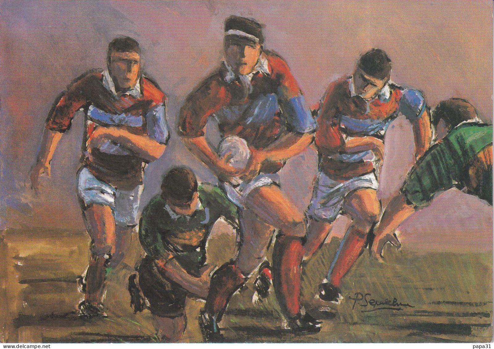 Rugby- Phase De Jeu - Illustration De Patrice SEPULCHRE - Rugby
