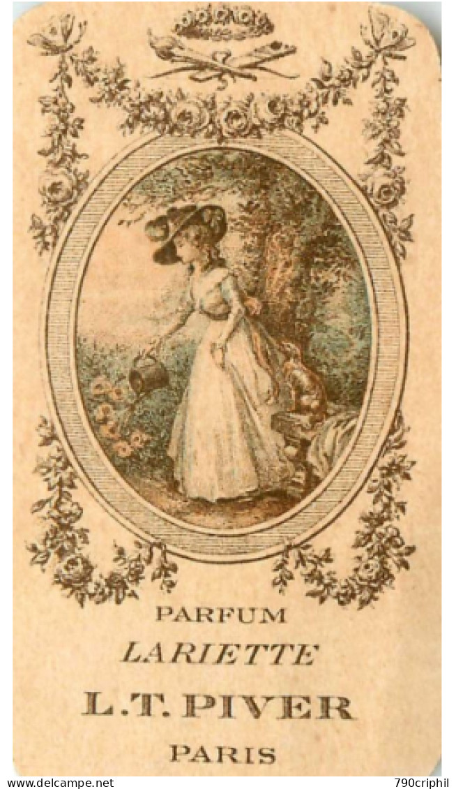 Carte Parfumée Ancienne Illustrée Calendrier 1910  Parfum LARIETTE L.T Paris * * En Parfait état - Antiquariat (bis 1960)