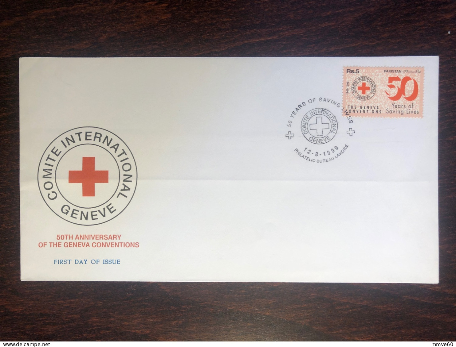PAKISTAN FDC COVER 1999 YEAR RED CROSS HEALTH MEDICINE STAMPS - Pakistan