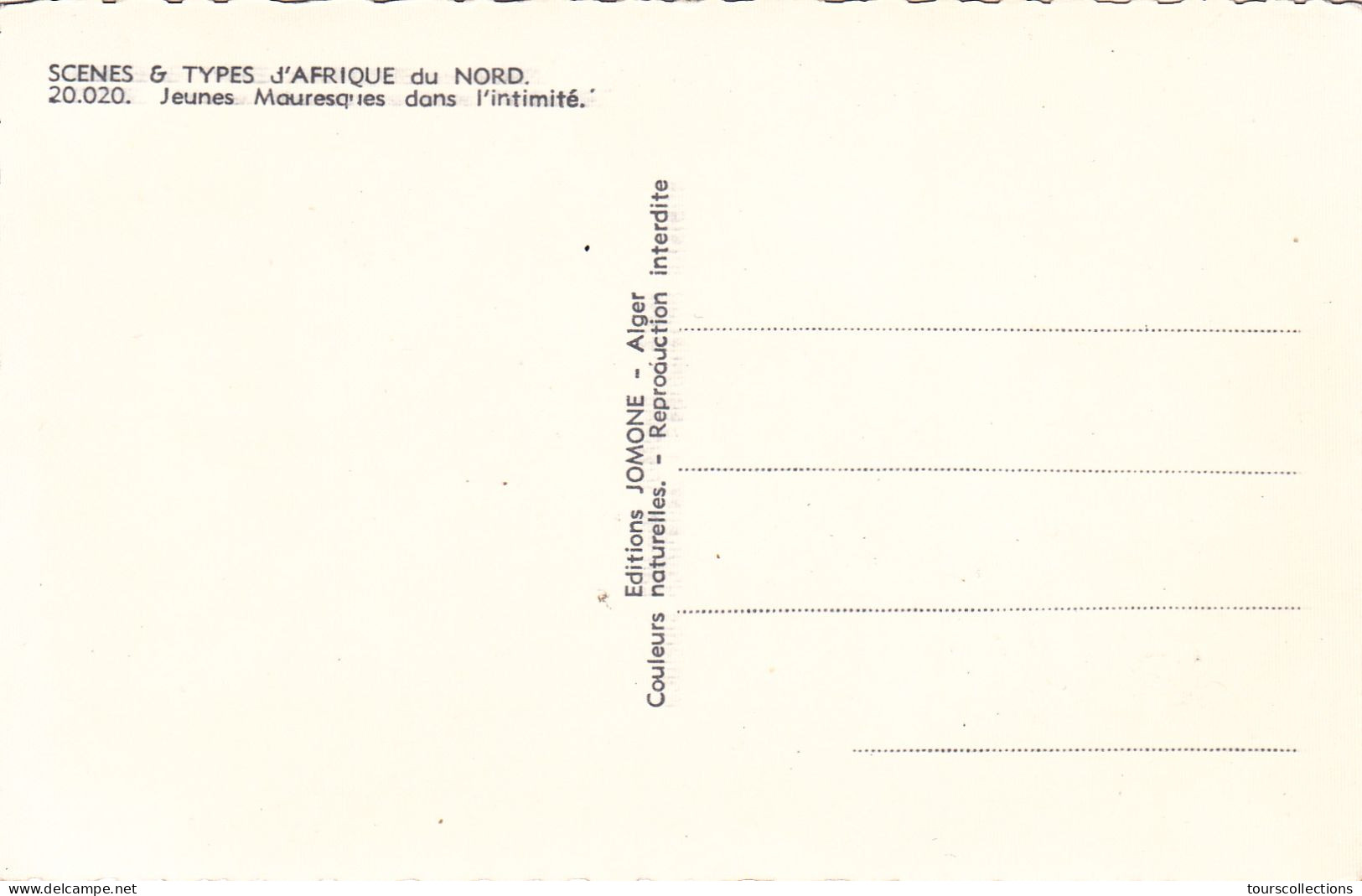 CPSM ALGERIE - Jeunes Filles Mauresques Dans L'intimité  - Edition Jomone N° 8024 - Kinderen