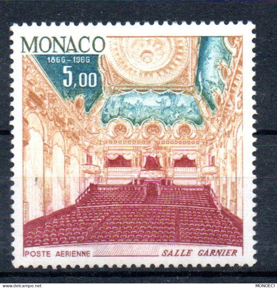 MONACO -- MONTE CARLO -- Poste Aérienne -- 100e Anniversaire De Monte Carlo-- Salle Garnier 1866 - 1966 -- 5 Francs - Poste Aérienne