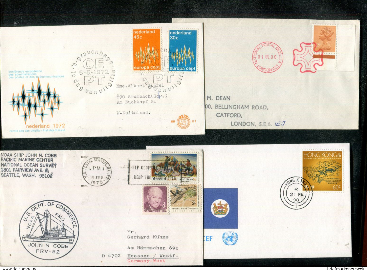 "WELTWEIT" Belegeposten Mit Rd. 90 Int. Belegen, Vgl. Fotos (B0095) - Vrac (max 999 Timbres)