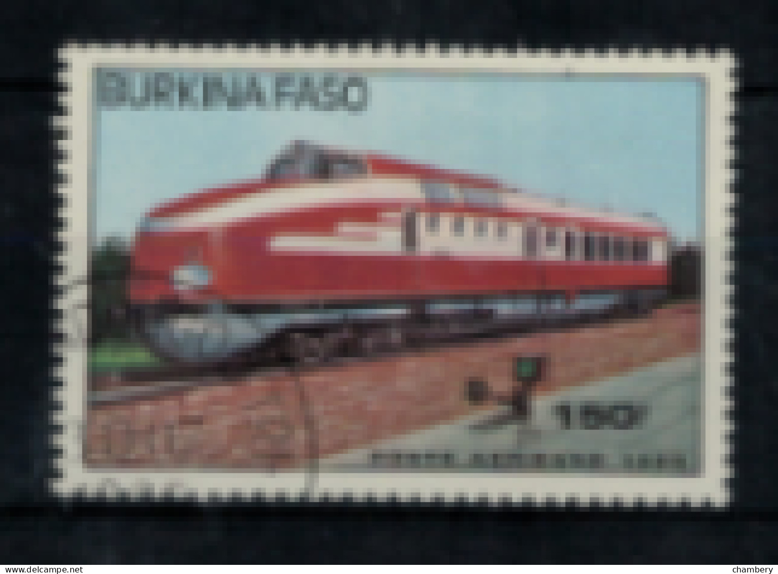 Burkina-Faso - PA - "Locomotives Et Trains : Modèle 60936" - Oblitéré N° 295 De 1985 - Burkina Faso (1984-...)