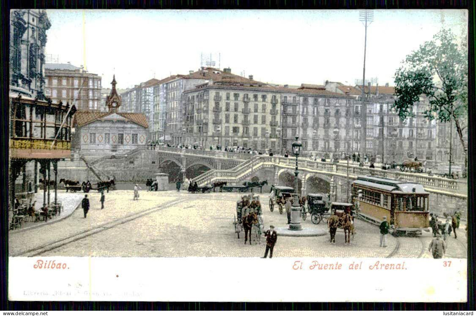 BILBAO - El Puente Del Arenal. ( Ed. Purger & Co. Nº 37 - Photochromiekarte Nº 3660) Carte Postale - Vizcaya (Bilbao)