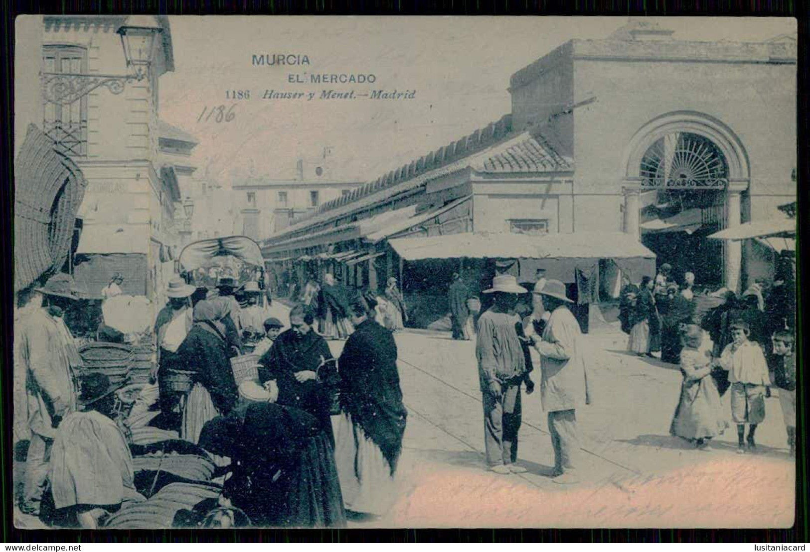 SPAIN - MURCIA - El Mercado. ( Ed. Hauser Y Menet Nº 1186)  Carte Postale - Marchés