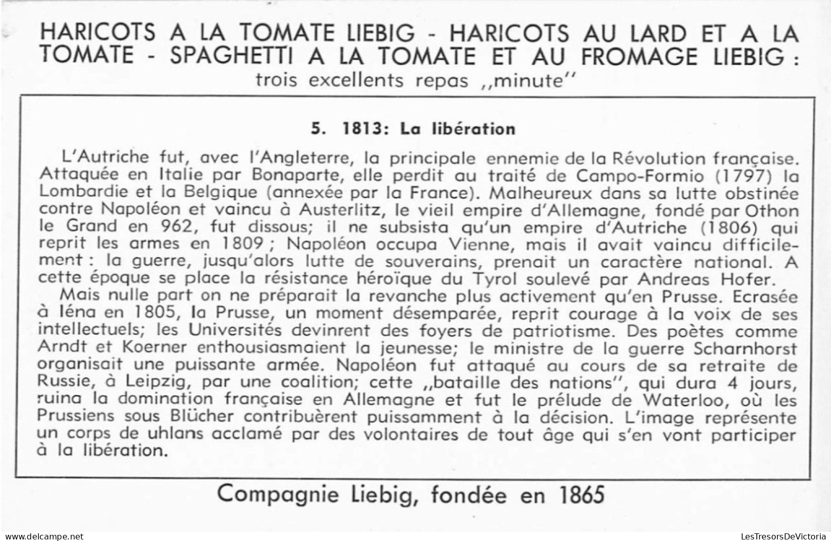 Lot De 3 Chromos Liebig - Histoire De L'Allemagne - Liebig