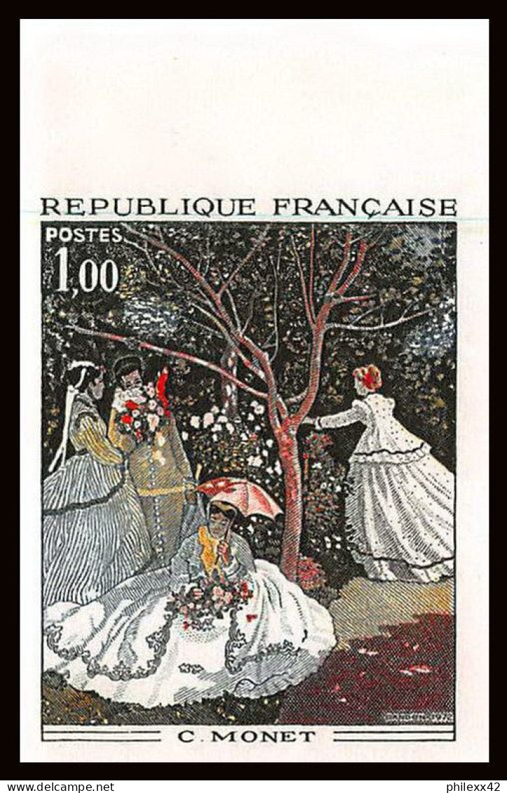 France N°1703 Tableau (Painting) Femmes Au Jardin Monet Cote 100 Non Dentelé ** MNH (Imperf) Bord De Feuille - 1971-1980