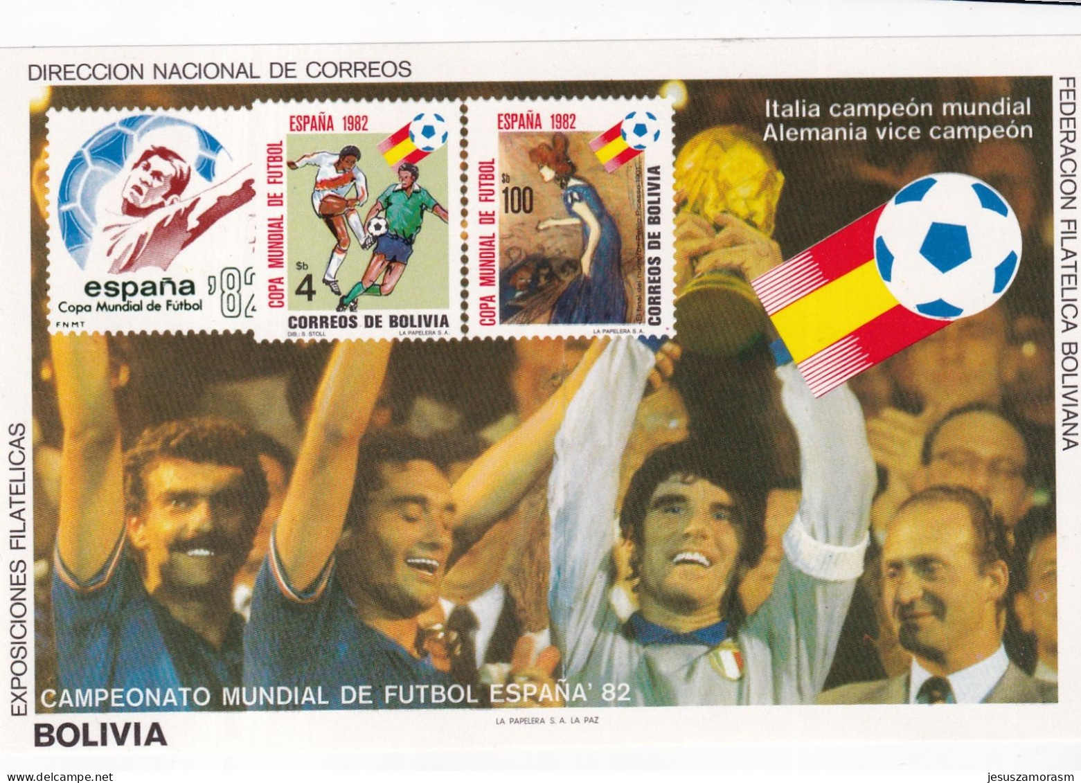 Bolivia Hb Michel 128 - 1982 – Spain