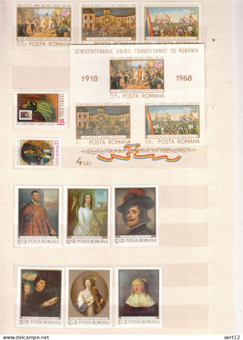 Paintings, Michel catalog value: 1771,2 EUR, Colection with Album