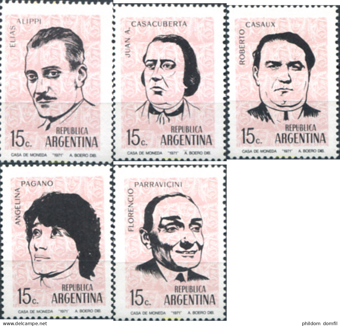 283323 MNH ARGENTINA 1971 COMEDIANTES ARGENTINOS - Unused Stamps