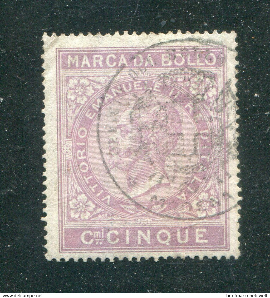 "ITALIEN" 1875, Stempelmarke Gestempelt (B0105) - Steuermarken