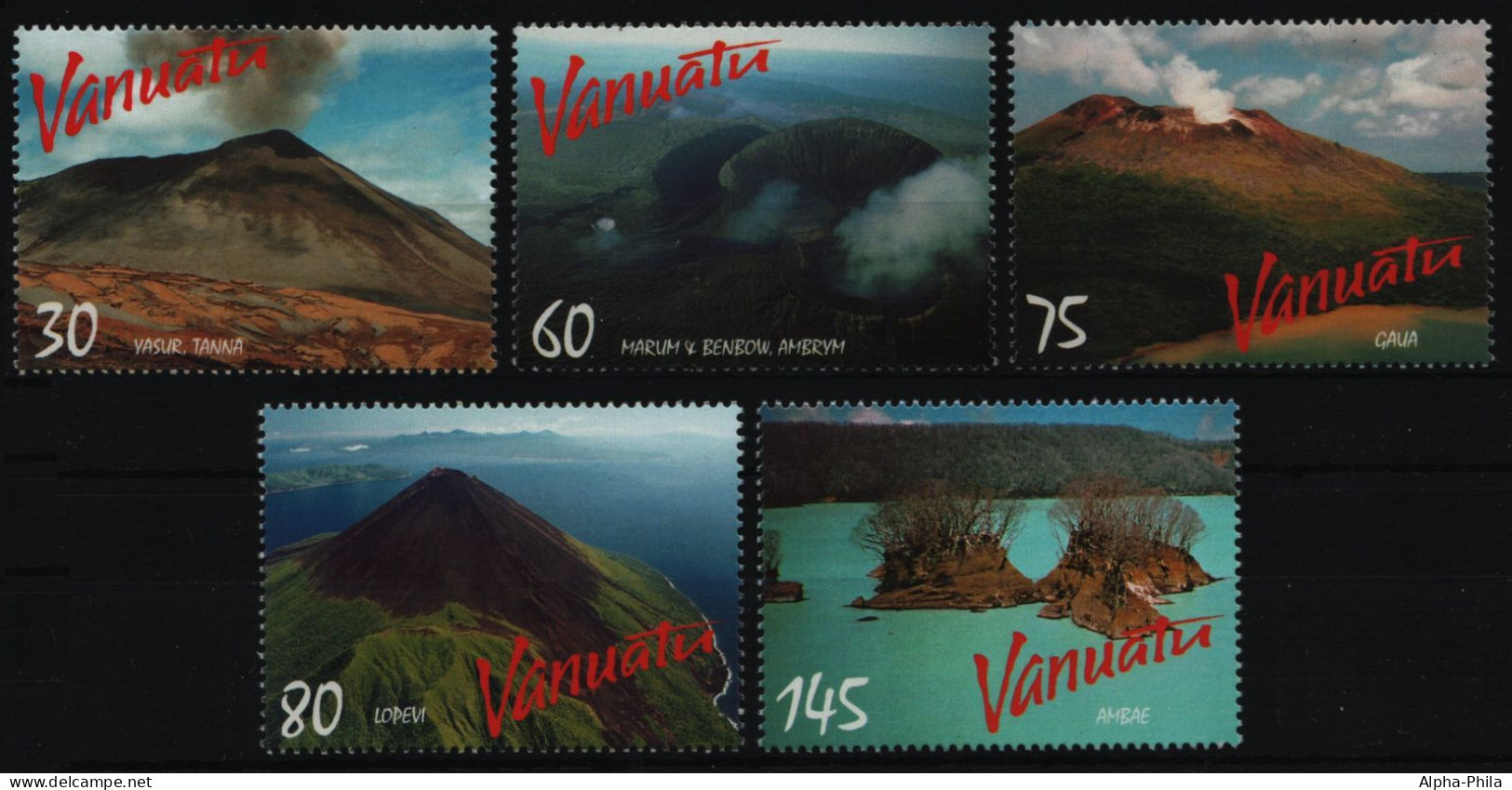 Vanuatu 1998 - Mi-Nr. 1071-1075 ** - MNH - Natur - Vulkane - Vanuatu (1980-...)