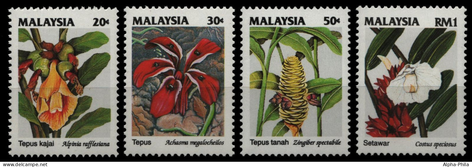 Malaysia 1993 - Mi-Nr. 488-491 ** - MNH - Blumen / Flowers - Malaysia (1964-...)