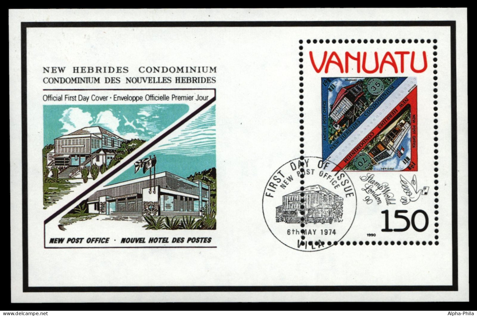 Vanuatu 1990 - Mi-Nr. Block 15 ** - MNH - Marke Auf Marke - Vanuatu (1980-...)